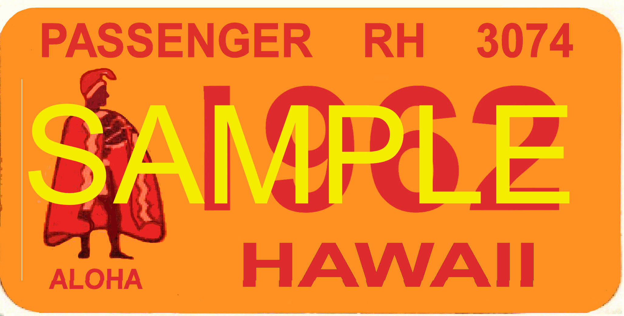 (image for) 1961 Hawaii Registration sticker